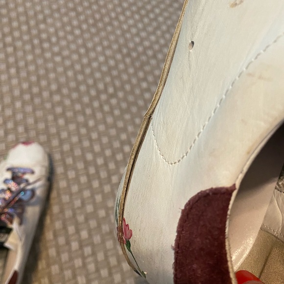 Golden Goose Hand Painted Floral Superstar Sneakers 41 - Picture 9 of 10